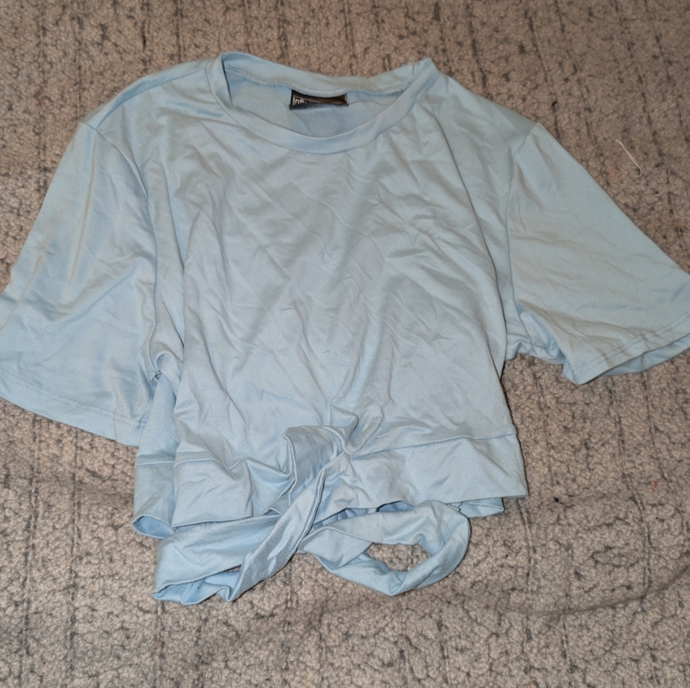 Light Blue Women's Crop Top